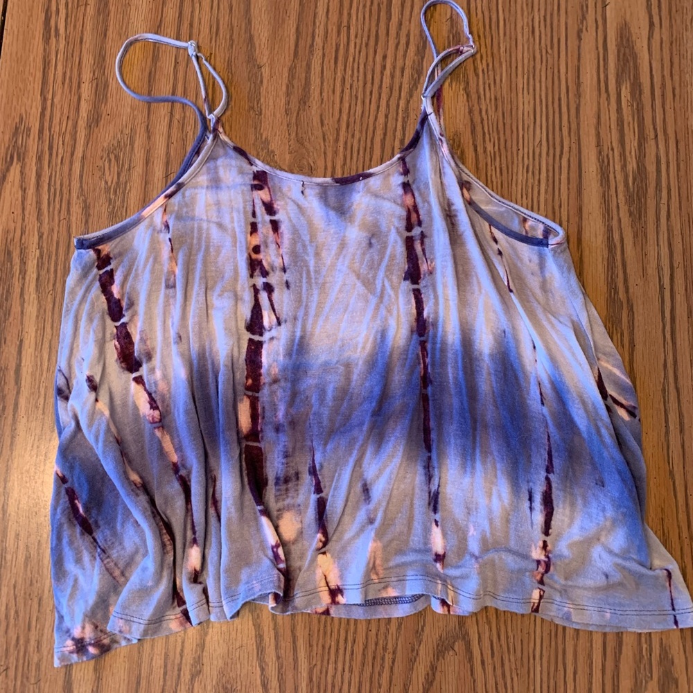 Tie dye crop top tank top Y2K festival top EDM concert country - Picture 5 of 5